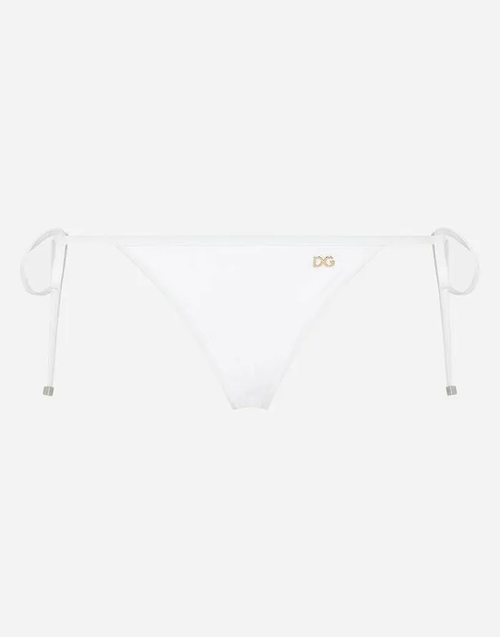 Dolce and Gabbana Beachwear Women String Bikini Bottoms White