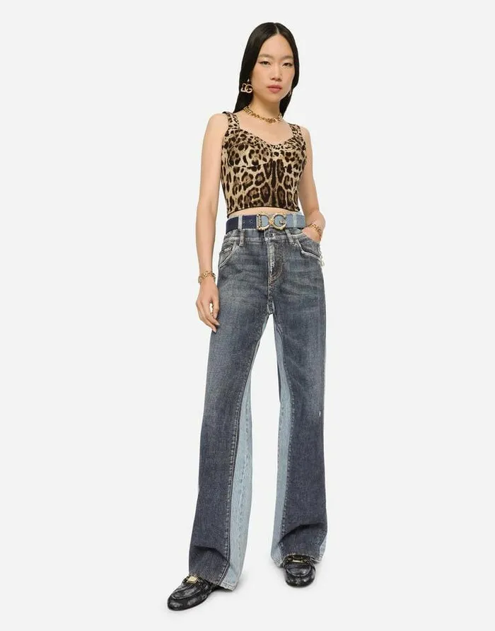 Dolce and Gabbana Belts Women DG Girls Belt Denim Dolce and Gabbana Belts Women DG Girls Belt Denim