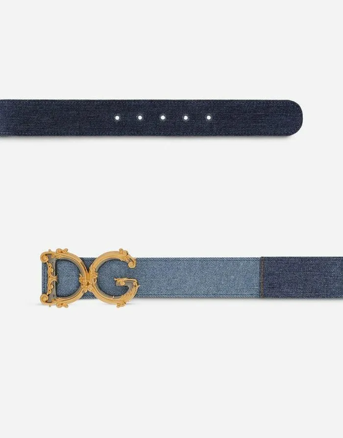 Dolce and Gabbana Belts Women DG Girls Belt Denim Dolce and Gabbana Belts Women DG Girls Belt Denim