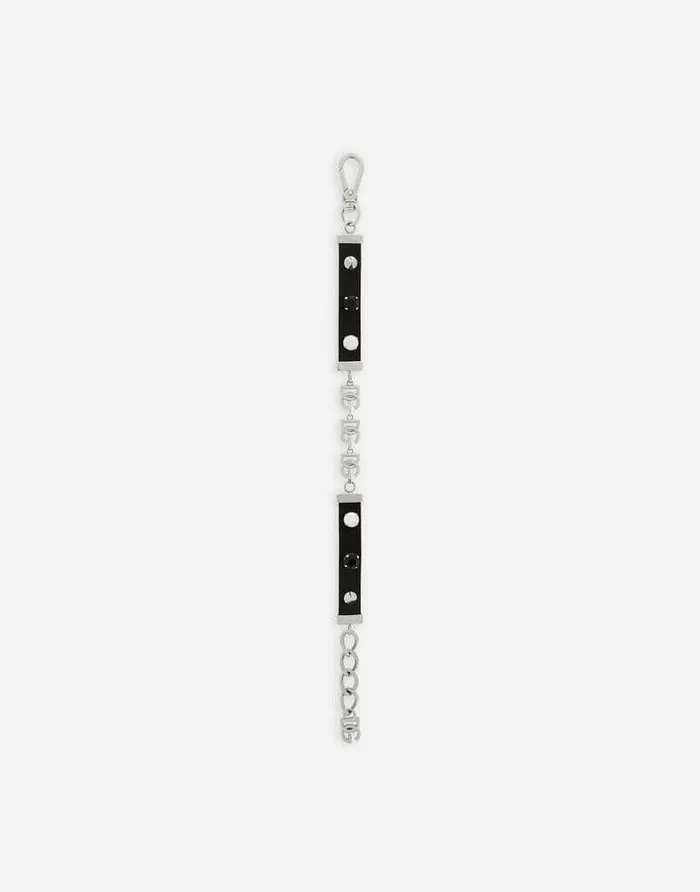 Dolce and Gabbana Bijoux Women Leather And Brass Choker Silver Dolce and Gabbana Bijoux Women Leather And Brass Choker Silver
