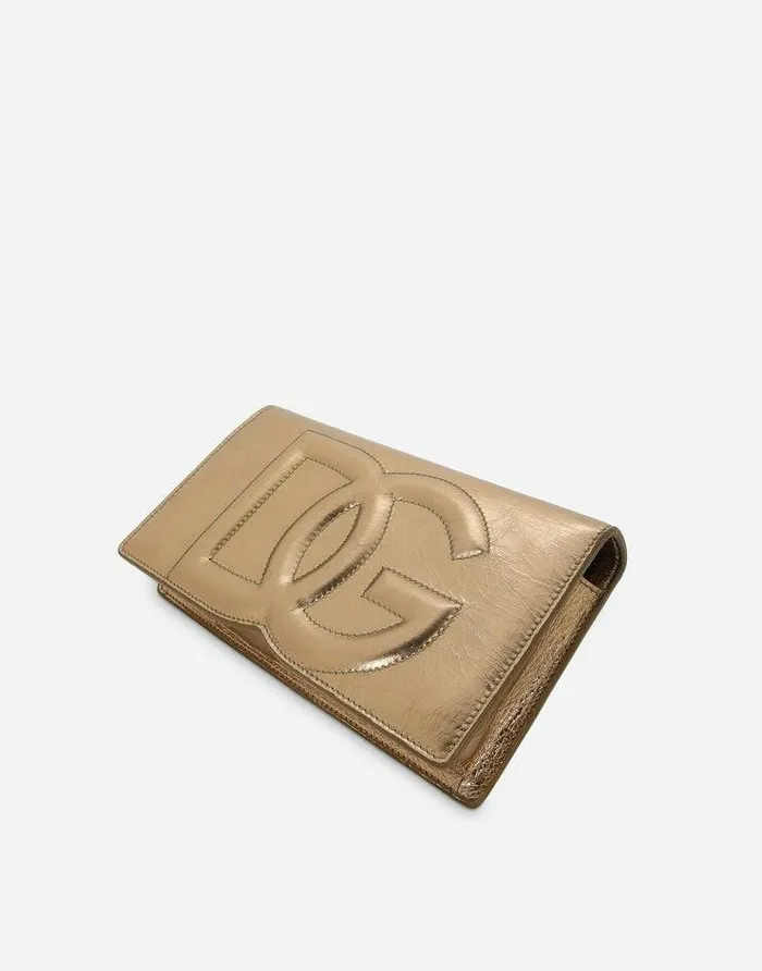 Dolce and Gabbana Clutches Mini And Micro Bags Women DG Logo Phone Bag Gold Dolce and Gabbana Clutches Mini And Micro Bags Women DG Logo Phone Bag Gold