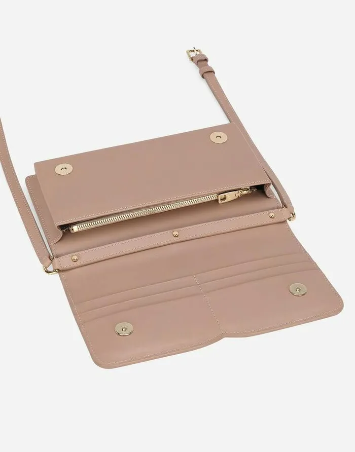 Dolce and Gabbana Clutches Mini And Micro Bags Women DG Logo Phone Bag Pale Pink Dolce and Gabbana Clutches Mini And Micro Bags Women DG Logo Phone Bag Pale Pink