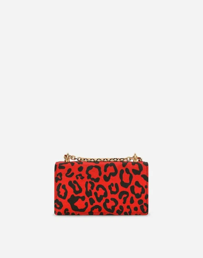 Dolce and Gabbana Clutches Mini And Micro Bags Women Leopardprint Brocade DG Girls Phone Bag Multicolor Dolce and Gabbana Clutches Mini And Micro Bags Women Leopardprint Brocade DG Girls Phone Bag Multicolor