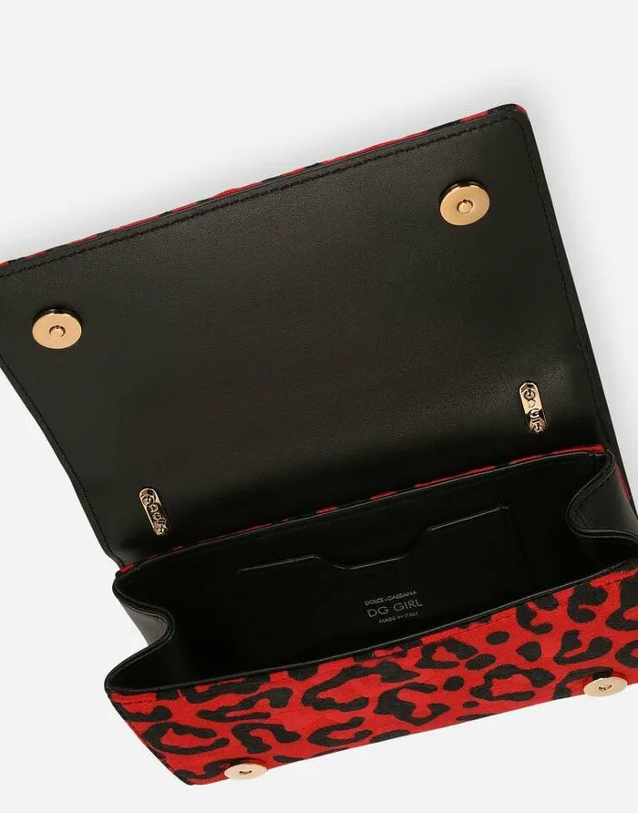 Dolce and Gabbana Clutches Mini And Micro Bags Women Leopardprint Brocade DG Girls Phone Bag Multicolor Dolce and Gabbana Clutches Mini And Micro Bags Women Leopardprint Brocade DG Girls Phone Bag Multicolor