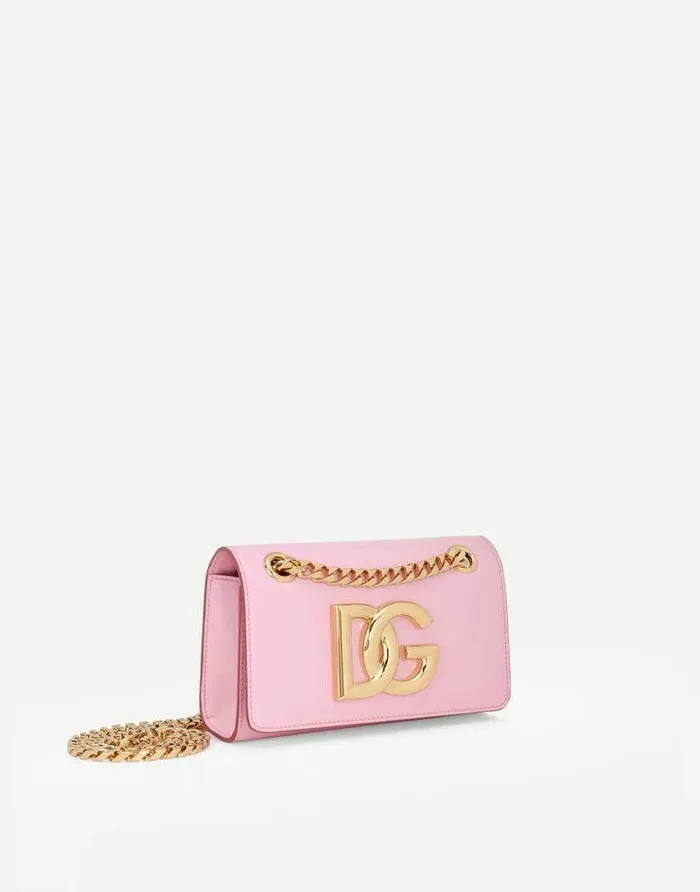 Dolce and Gabbana Clutches Mini And Micro Bags Women Polished Calfskin 35 Phone Bag Pink Dolce and Gabbana Clutches Mini And Micro Bags Women Polished Calfskin 35 Phone Bag Pink