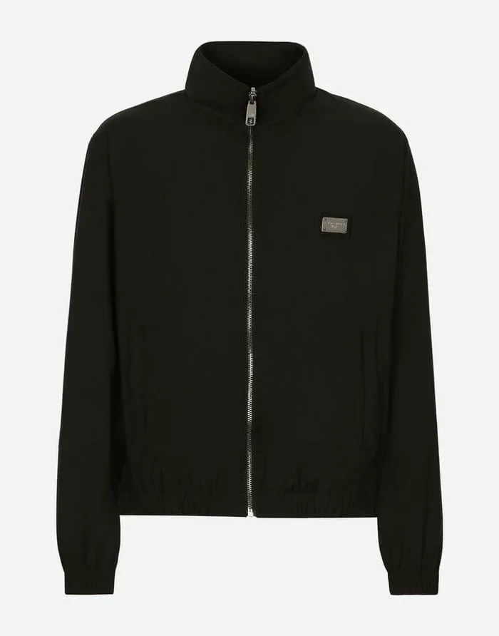 Dolce and Gabbana Coats And Jackets Men Light Nylon Jacket With Branded Tag Black Dolce and Gabbana Coats And Jackets Men Light Nylon Jacket With Branded Tag Black
