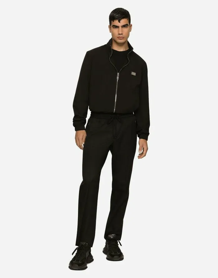Dolce and Gabbana Coats And Jackets Men Light Nylon Jacket With Branded Tag Black Dolce and Gabbana Coats And Jackets Men Light Nylon Jacket With Branded Tag Black