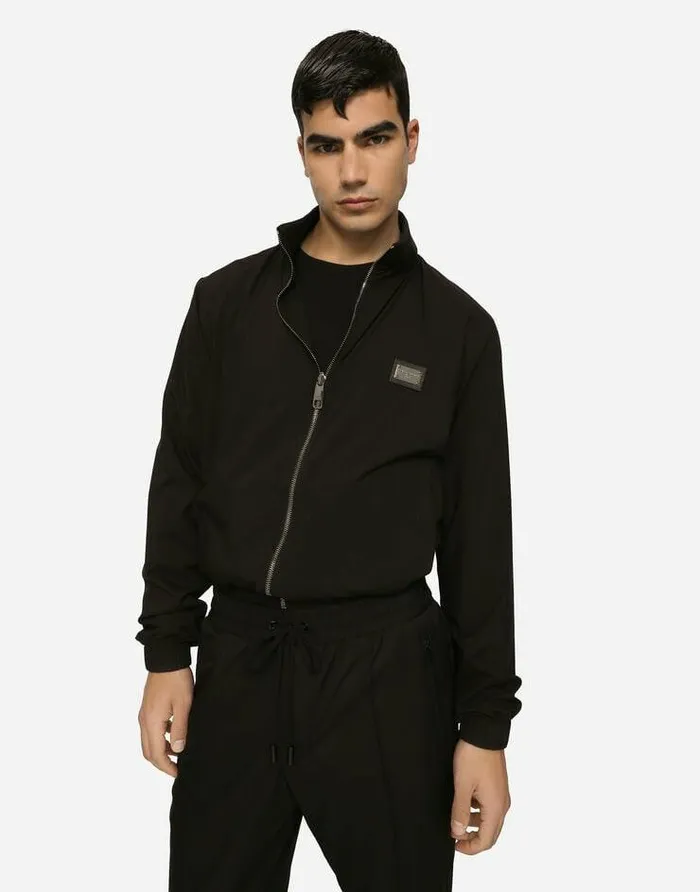 Dolce and Gabbana Coats And Jackets Men Light Nylon Jacket With Branded Tag Black Dolce and Gabbana Coats And Jackets Men Light Nylon Jacket With Branded Tag Black