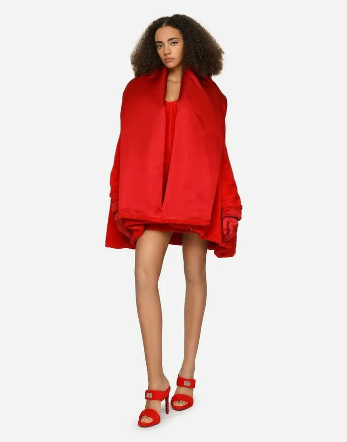 Dolce and Gabbana Coats And Jackets Women KIM DOLCEandGABBANA Terrycloth Coat Red Dolce and Gabbana Coats And Jackets Women KIM DOLCEandGABBANA Terrycloth Coat Red