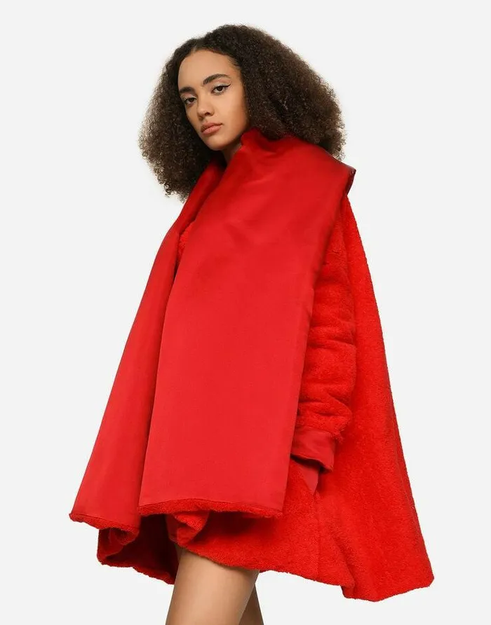 Dolce and Gabbana Coats And Jackets Women KIM DOLCEandGABBANA Terrycloth Coat Red Dolce and Gabbana Coats And Jackets Women KIM DOLCEandGABBANA Terrycloth Coat Red