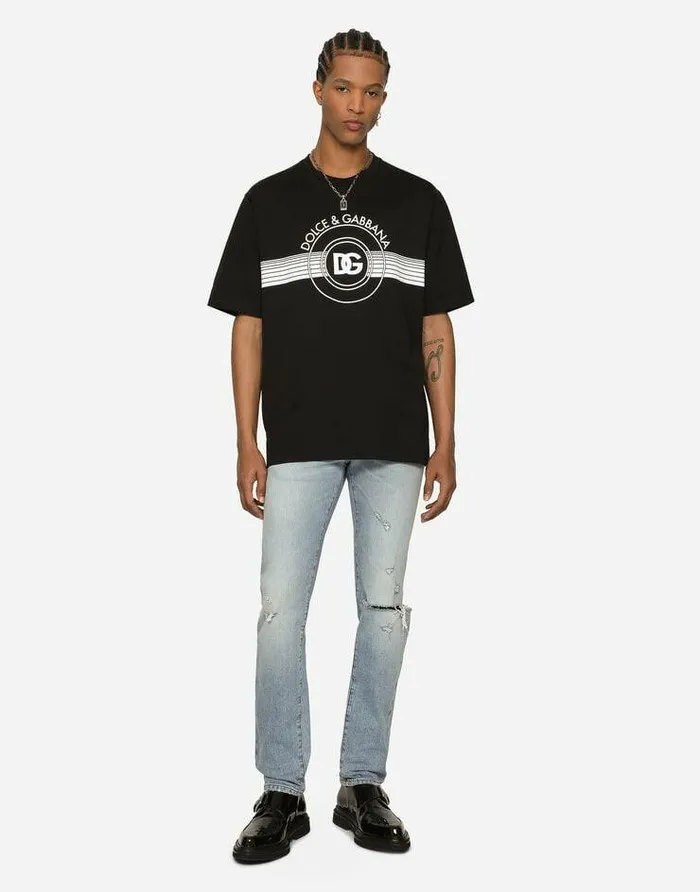 Dolce and Gabbana Denim Men Skinny Washed Stretch Denim Jeans Multicolor Dolce and Gabbana Denim Men Skinny Washed Stretch Denim Jeans Multicolor