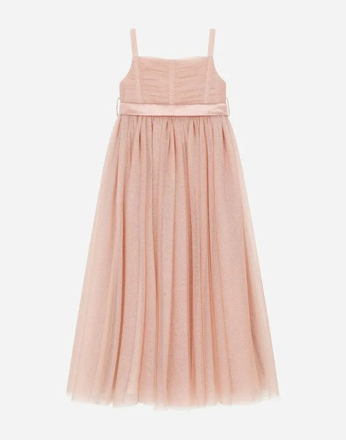 Dolce and Gabbana Dresses Children Sleeveless Tulle Dress Pink