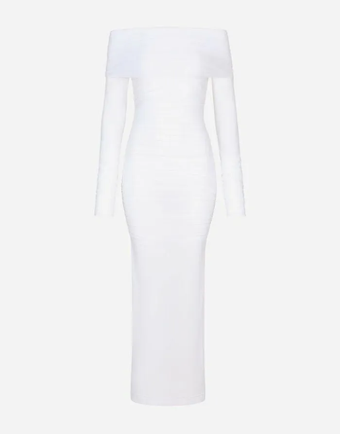 Dolce and Gabbana Dresses Women KIM DOLCEandGABBANA Tulle Calflength Dress White Dolce and Gabbana Dresses Women KIM DOLCEandGABBANA Tulle Calflength Dress White