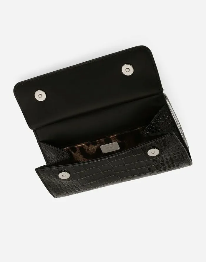 Dolce and Gabbana Handbags Women KIM DOLCEandGABBANA Small Sicily Bag In Crocodileprint Calfskin And Python Skin Multicolor Dolce and Gabbana Handbags Women KIM DOLCEandGABBANA Small Sicily Bag In Crocodileprint Calfskin And Python Skin Multicolor