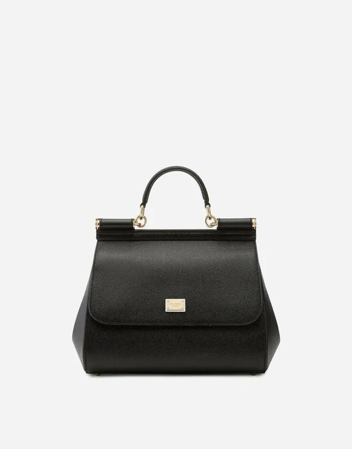 Dolce and Gabbana Handbags Women Large Sicily Handbag Black