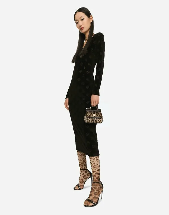 Dolce and Gabbana Handbags Women Mini Sicily Handbag Animal Print Dolce and Gabbana Handbags Women Mini Sicily Handbag Animal Print