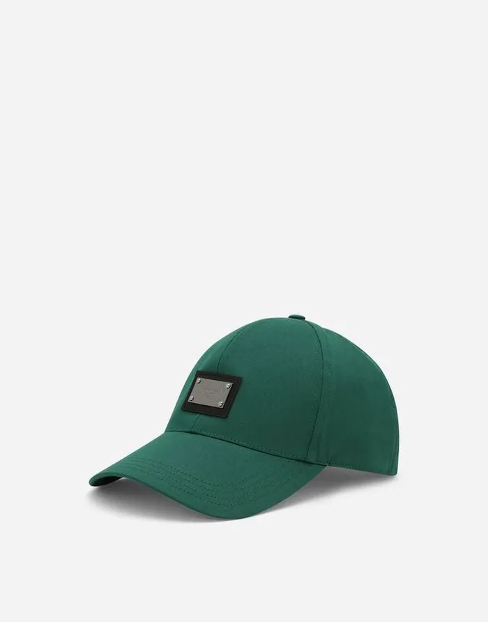 Dolce and Gabbana Hats And Gloves Men Cotton Baseball Cap With Logo Tag Multicolor Dolce and Gabbana Hats And Gloves Men Cotton Baseball Cap With Logo Tag Multicolor