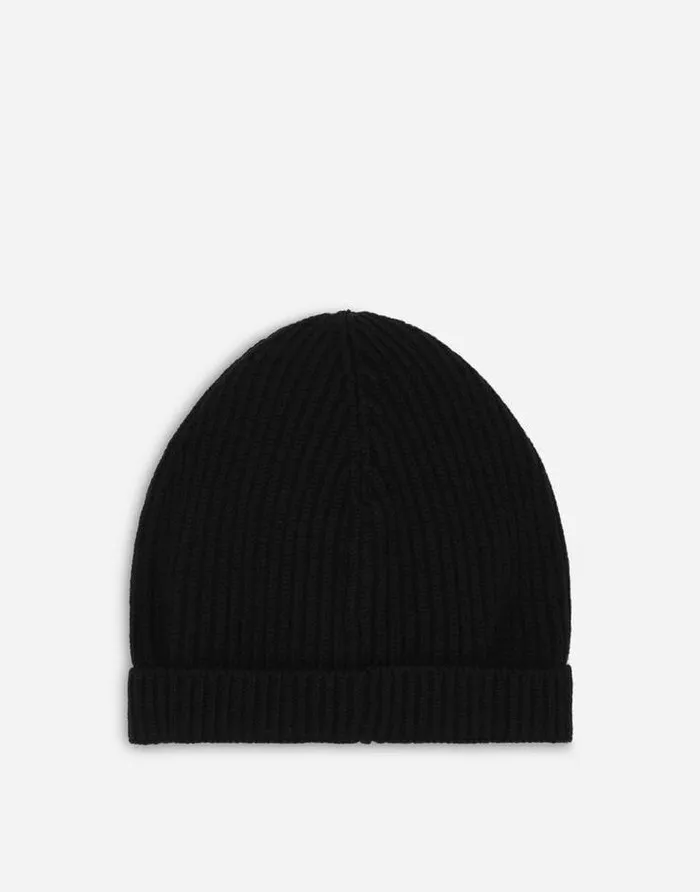 Dolce and Gabbana Hats And Gloves Women Knit Hat With DolceandGabbana Tag Black Dolce and Gabbana Hats And Gloves Women Knit Hat With DolceandGabbana Tag Black