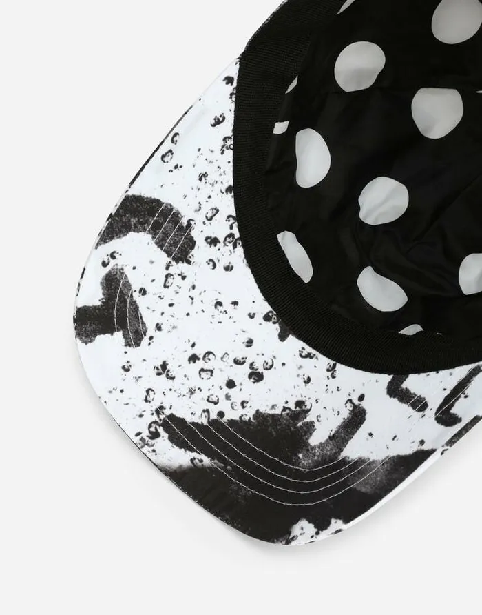 Dolce and Gabbana Hats And Gloves Women Nylon Baseball Cap With DG Graffiti Print Multicolor Dolce and Gabbana Hats And Gloves Women Nylon Baseball Cap With DG Graffiti Print Multicolor