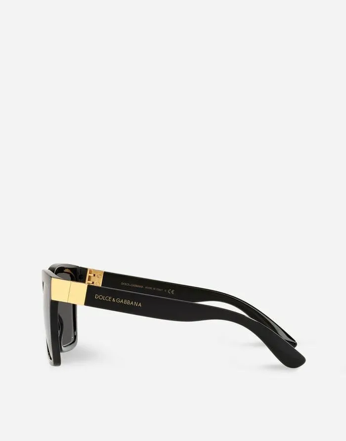 Dolce and Gabbana Icons Women Modern Print Sunglasses Black Dolce and Gabbana Icons Women Modern Print Sunglasses Black