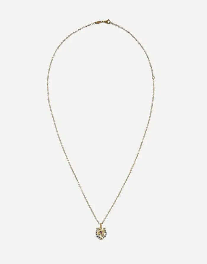 Dolce and Gabbana Necklaces Men Necklace With Good Luck Charm Gold