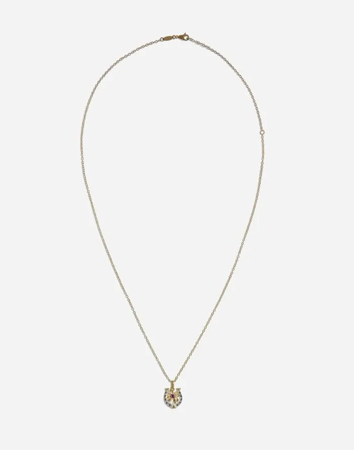 Dolce and Gabbana Necklaces Men Necklace With Good Luck Charm Gold Dolce and Gabbana Necklaces Men Necklace With Good Luck Charm Gold