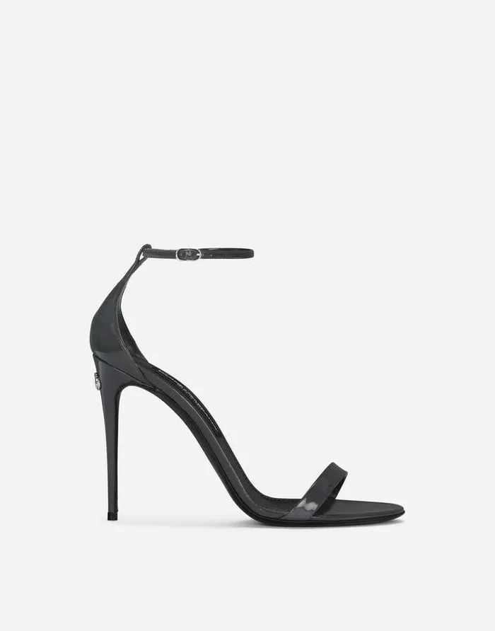 Dolce and Gabbana Sandals And Wedges Women KIM DOLCEandGABBANA Polished Calfskin Sandals Grey Dolce and Gabbana Sandals And Wedges Women KIM DOLCEandGABBANA Polished Calfskin Sandals Grey