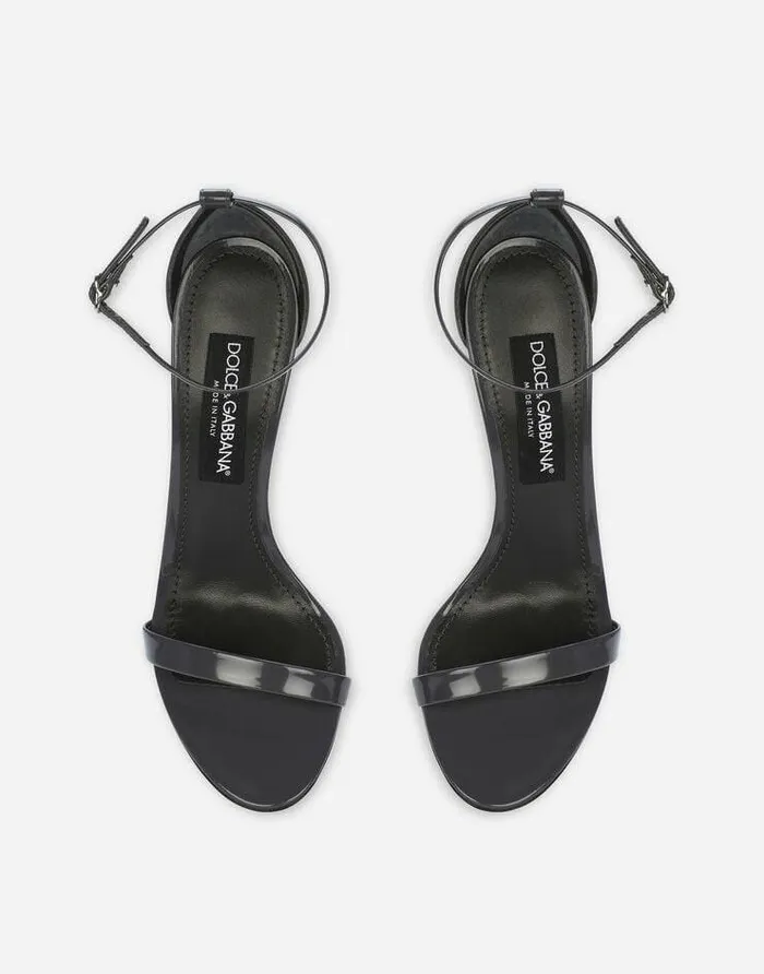 Dolce and Gabbana Sandals And Wedges Women KIM DOLCEandGABBANA Polished Calfskin Sandals Grey Dolce and Gabbana Sandals And Wedges Women KIM DOLCEandGABBANA Polished Calfskin Sandals Grey
