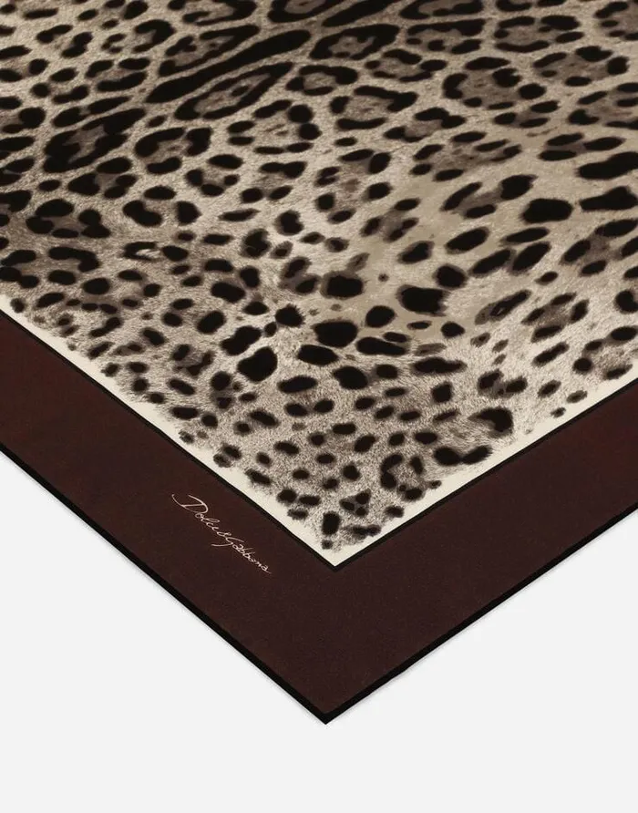 Dolce and Gabbana Scarves And Silks Women Leopardprint Twill Scarf 9021590 Brown Dolce and Gabbana Scarves And Silks Women Leopardprint Twill Scarf 9021590 Brown