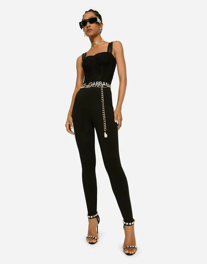 Dolce and Gabbana Shirts And Tops Women Draped Tulle Corset Black Dolce and Gabbana Shirts And Tops Women Draped Tulle Corset Black