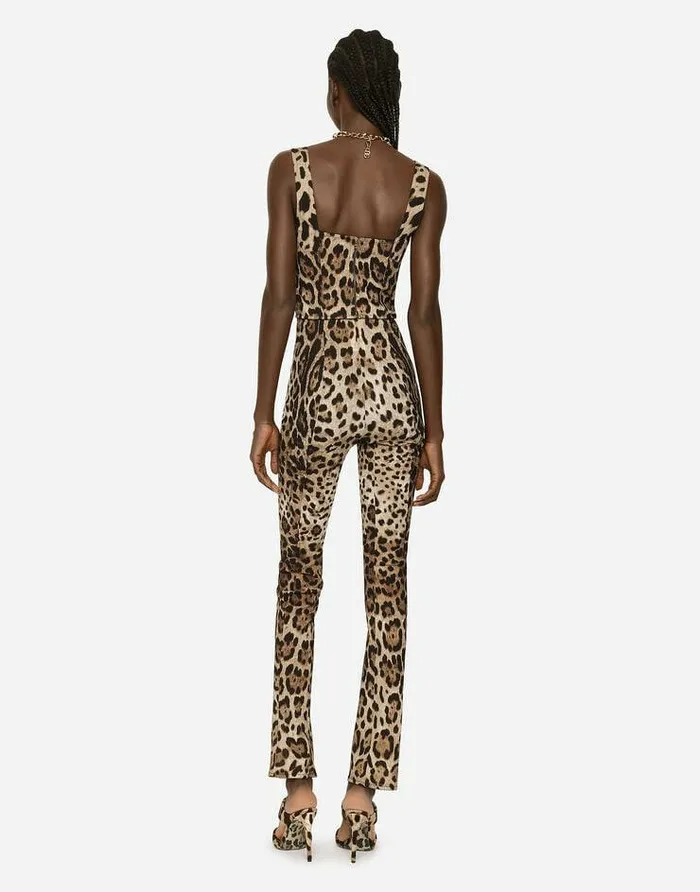 Dolce and Gabbana Shirts And Tops Women KIM DOLCEandGABBANA Leopardprint Marquisette Corset Animal Print Dolce and Gabbana Shirts And Tops Women KIM DOLCEandGABBANA Leopardprint Marquisette Corset Animal Print