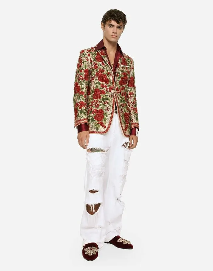 Dolce and Gabbana Shirts Men Silk Satin Martinifit Shirt Bordeaux Dolce and Gabbana Shirts Men Silk Satin Martinifit Shirt Bordeaux