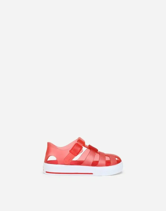 Dolce and Gabbana Shoes For First Steps 1926 Children Rubber Sandals With DG Logo Red Dolce and Gabbana Shoes For First Steps 1926 Children Rubber Sandals With DG Logo Red