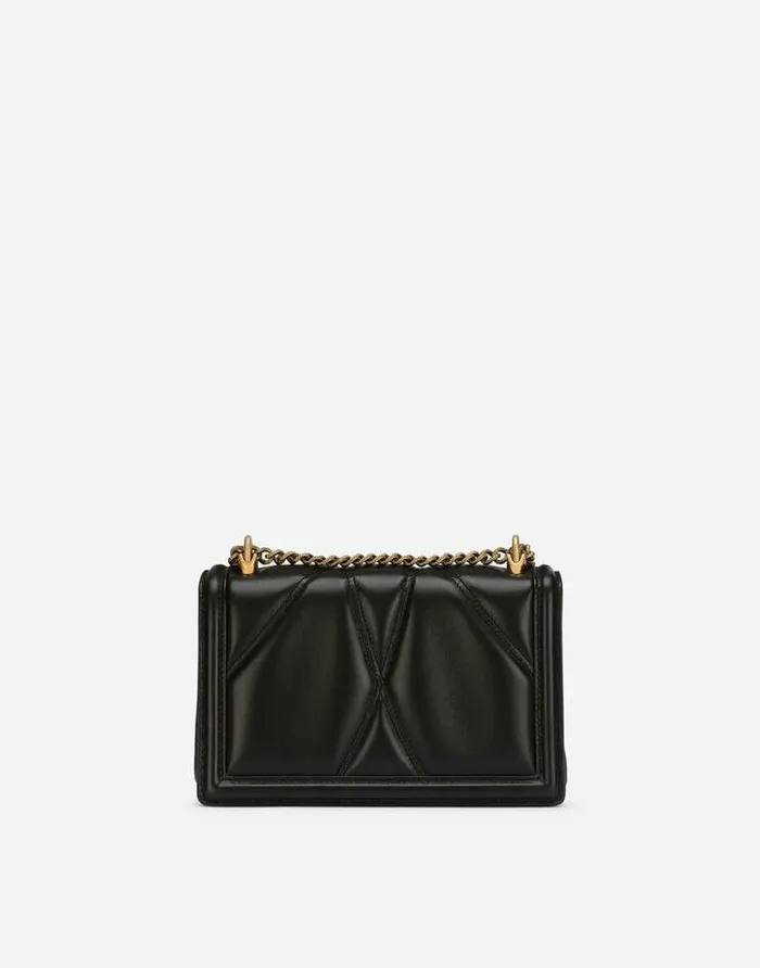 Dolce and Gabbana Shoulder And Crossbody Bags Women Medium Devotion Bag In Quilted Nappa Leather Black Dolce and Gabbana Shoulder And Crossbody Bags Women Medium Devotion Bag In Quilted Nappa Leather Black