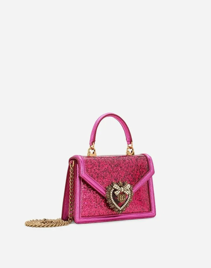 Dolce and Gabbana Shoulder And Crossbody Bags Women Small Devotion Tophandle Bag Fuchsia Dolce and Gabbana Shoulder And Crossbody Bags Women Small Devotion Tophandle Bag Fuchsia