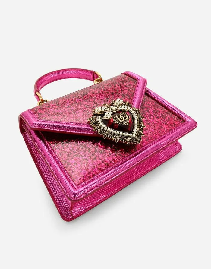 Dolce and Gabbana Shoulder And Crossbody Bags Women Small Devotion Tophandle Bag Fuchsia Dolce and Gabbana Shoulder And Crossbody Bags Women Small Devotion Tophandle Bag Fuchsia
