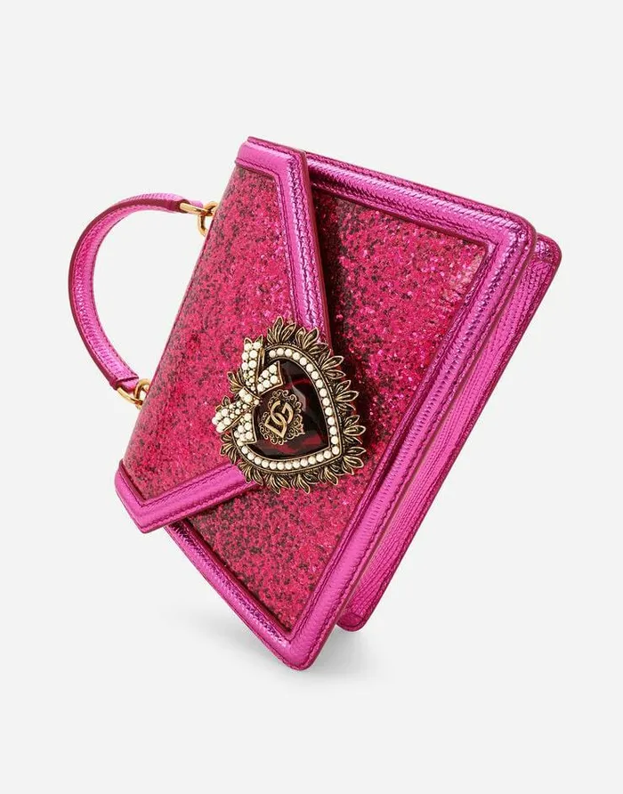 Dolce and Gabbana Shoulder And Crossbody Bags Women Small Devotion Tophandle Bag Fuchsia Dolce and Gabbana Shoulder And Crossbody Bags Women Small Devotion Tophandle Bag Fuchsia