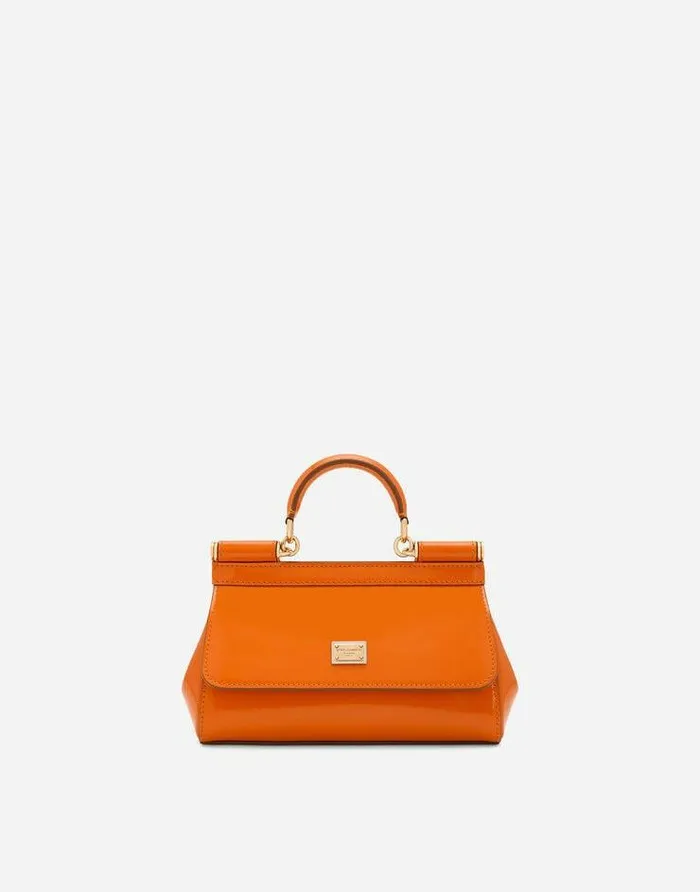 Dolce and Gabbana Sicily Women Small Sicily Handbag Orange