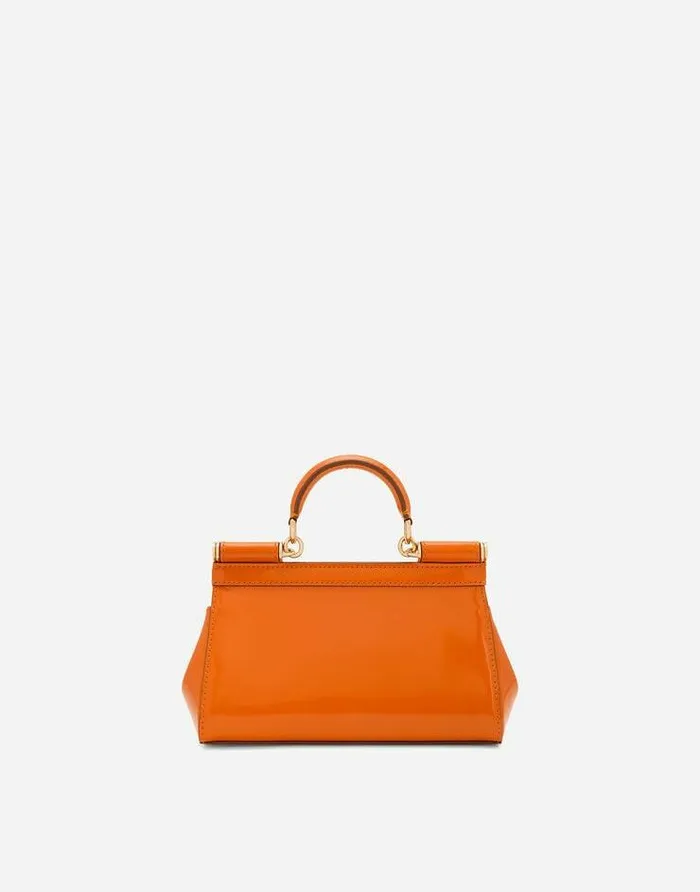 Dolce and Gabbana Sicily Women Small Sicily Handbag Orange Dolce and Gabbana Sicily Women Small Sicily Handbag Orange
