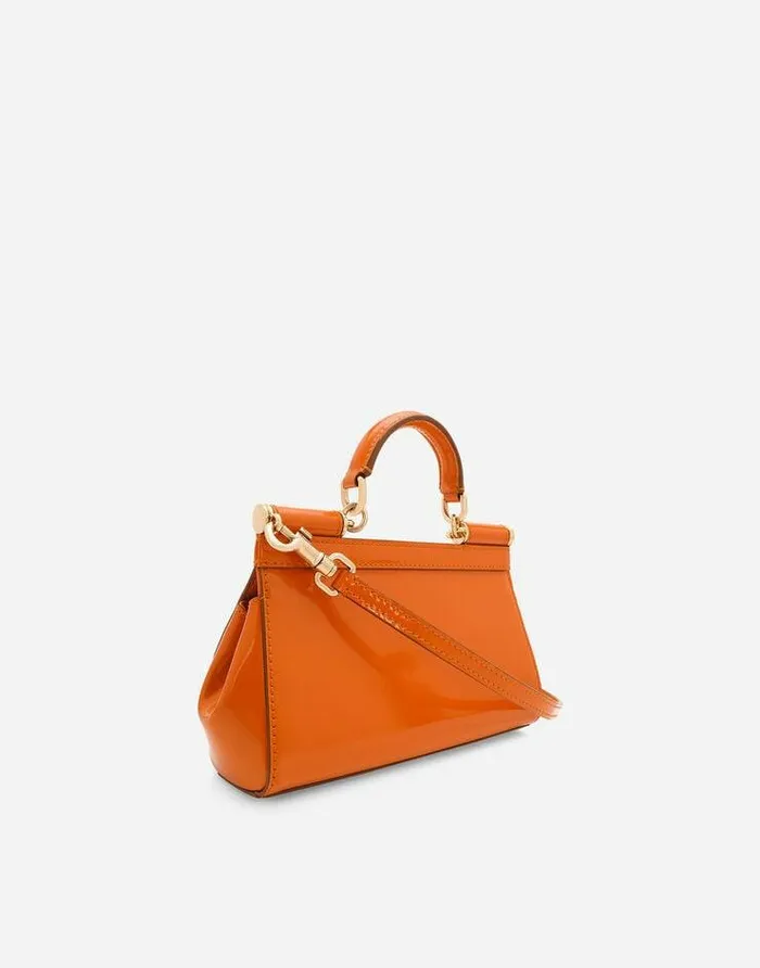 Dolce and Gabbana Sicily Women Small Sicily Handbag Orange Dolce and Gabbana Sicily Women Small Sicily Handbag Orange