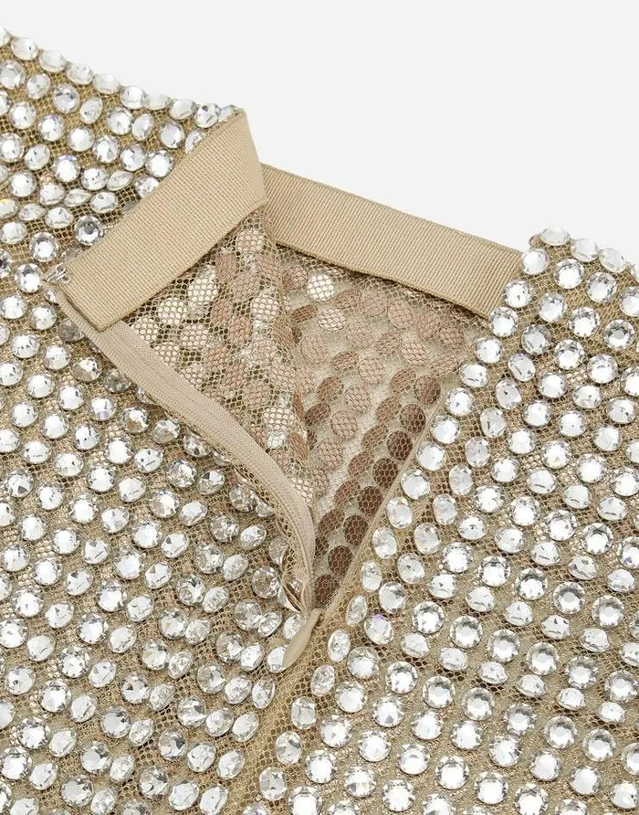 Dolce and Gabbana Skirts Women Tulle Calflength Skirt With Allover Fusible Rhinestone Embellishment Crystal Dolce and Gabbana Skirts Women Tulle Calflength Skirt With Allover Fusible Rhinestone Embellishment Crystal
