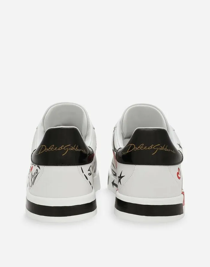Dolce and Gabbana Sneakers Men Portofino Love DG Sneakers Multicolor Dolce and Gabbana Sneakers Men Portofino Love DG Sneakers Multicolor