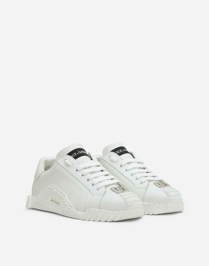 Dolce and Gabbana Sneakers Women Calfskin NS1 Sneakers With DG Logo White Dolce and Gabbana Sneakers Women Calfskin NS1 Sneakers With DG Logo White
