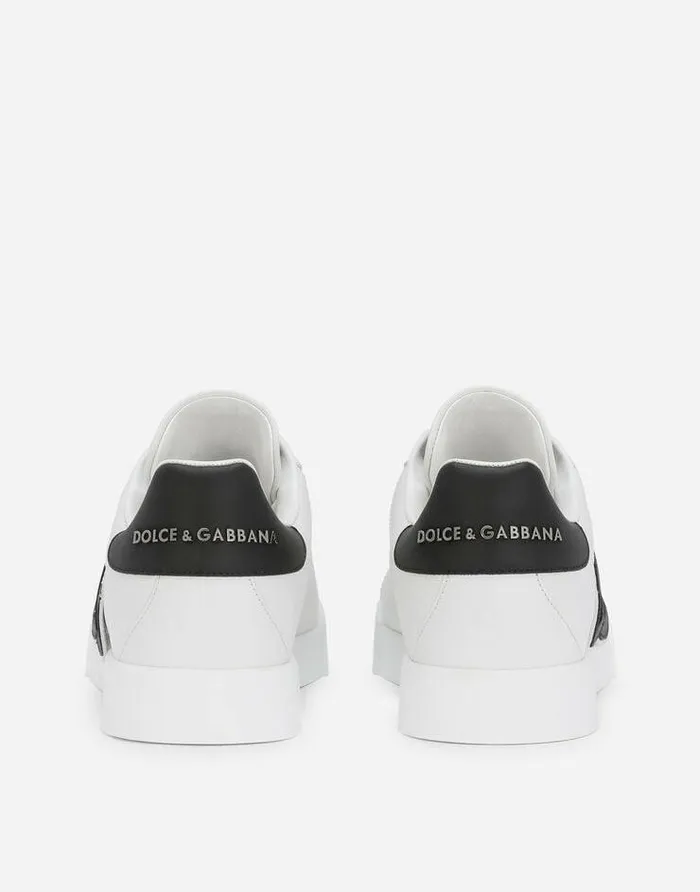 Dolce and Gabbana Sneakers Women Calfskin Portofino Sneakers With DG Logo Multicolor Dolce and Gabbana Sneakers Women Calfskin Portofino Sneakers With DG Logo Multicolor