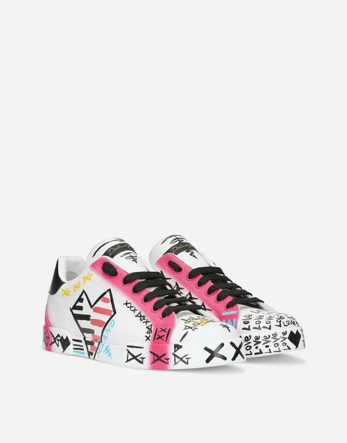 Dolce and Gabbana Sneakers Women Limited Edition Portofino Sneakers Multicolor Dolce and Gabbana Sneakers Women Limited Edition Portofino Sneakers Multicolor
