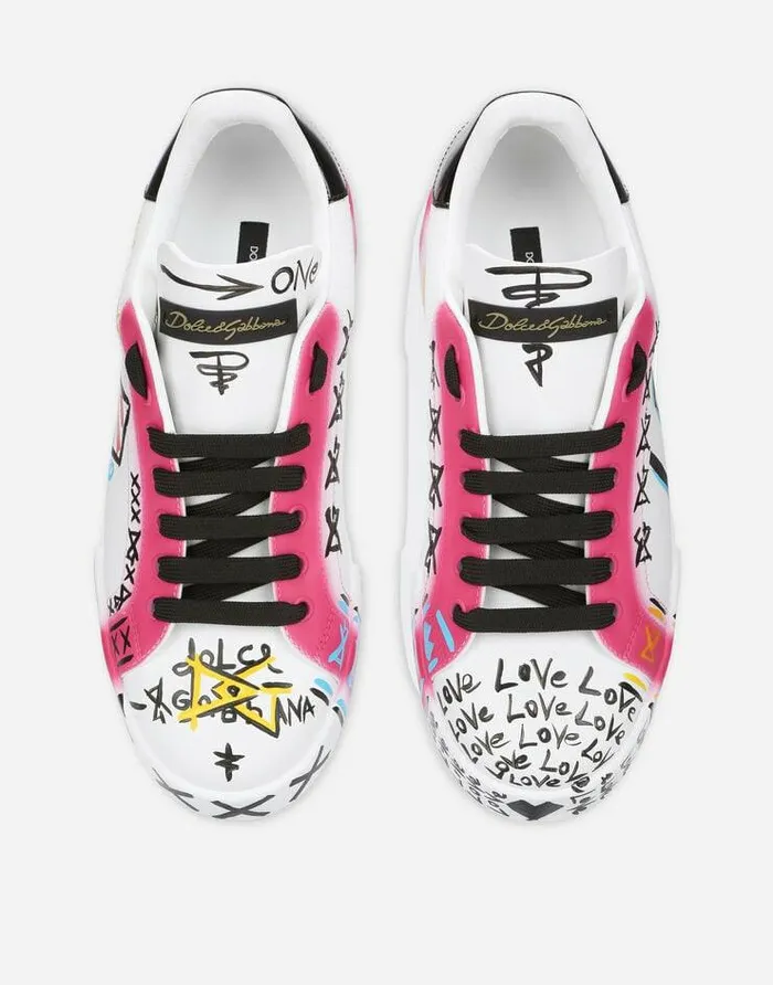 Dolce and Gabbana Sneakers Women Limited Edition Portofino Sneakers Multicolor Dolce and Gabbana Sneakers Women Limited Edition Portofino Sneakers Multicolor