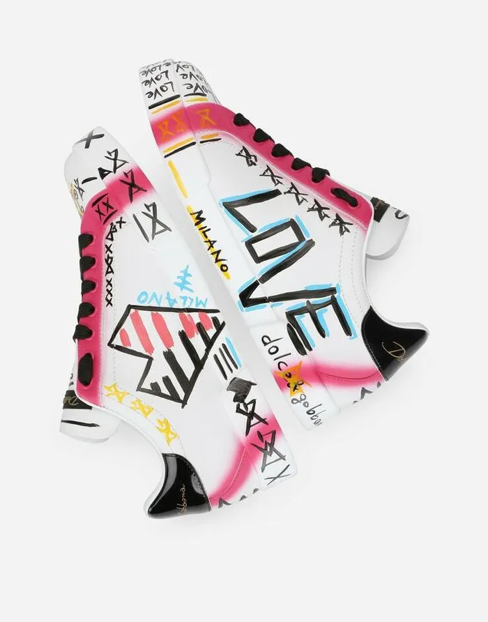 Dolce and Gabbana Sneakers Women Limited Edition Portofino Sneakers Multicolor Dolce and Gabbana Sneakers Women Limited Edition Portofino Sneakers Multicolor