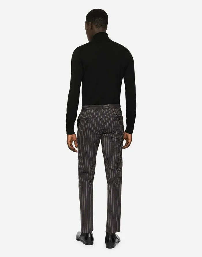 Dolce and Gabbana Sweaters And Cardigans Men Turtleneck Sweater In Virgin Wool Black Dolce and Gabbana Sweaters And Cardigans Men Turtleneck Sweater In Virgin Wool Black