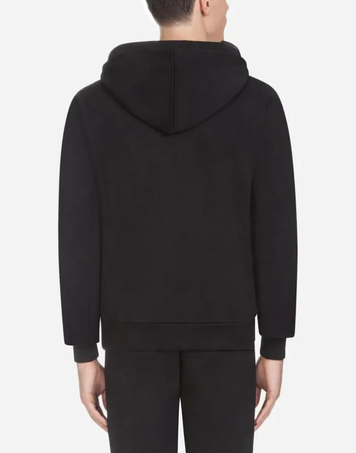 Dolce and Gabbana Sweatshirts Men Sweatshirt In Cotton Jersey Black Dolce and Gabbana Sweatshirts Men Sweatshirt In Cotton Jersey Black