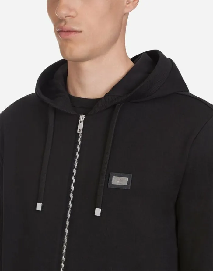 Dolce and Gabbana Sweatshirts Men Sweatshirt In Cotton Jersey Black Dolce and Gabbana Sweatshirts Men Sweatshirt In Cotton Jersey Black